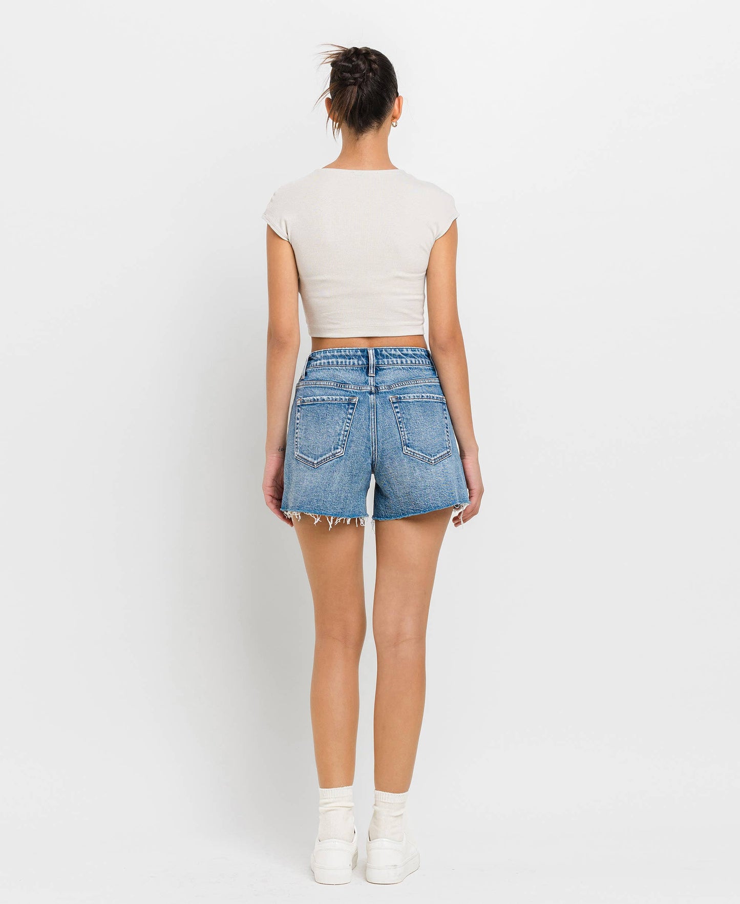 Charlie High Waisted Denim Shorts