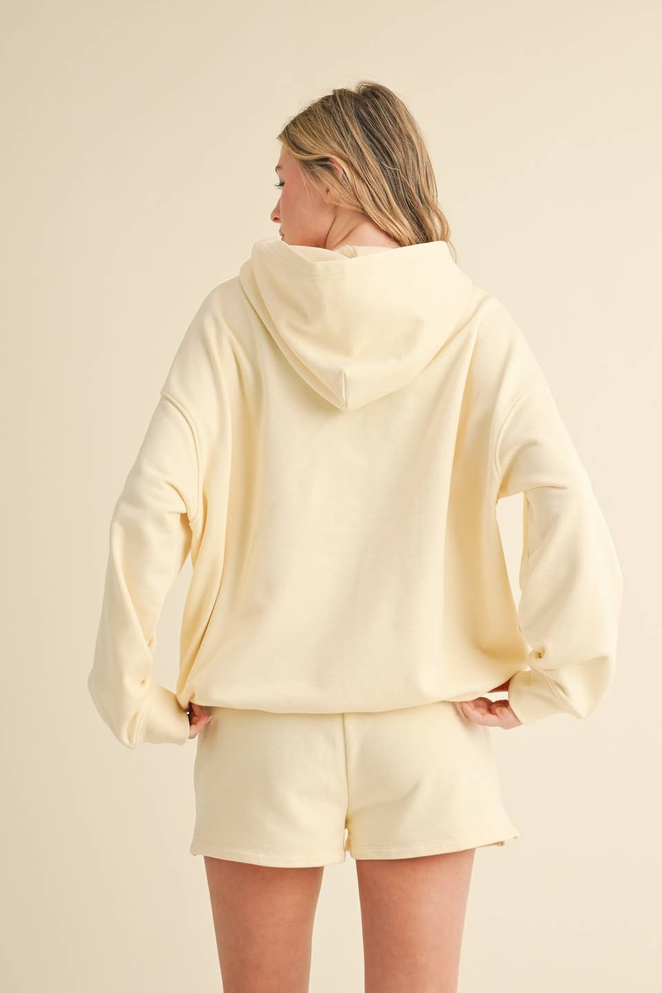 Malibu Athletic Club Hoodie: Cream
