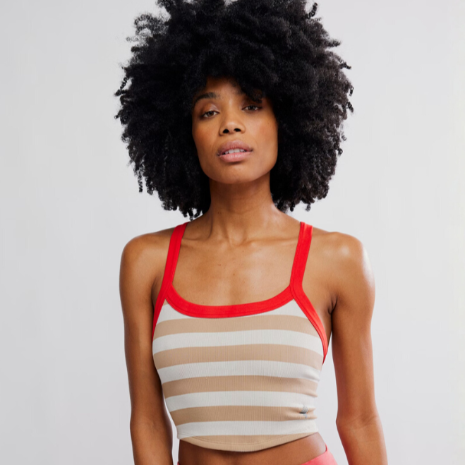 FP Movement - All Clear Cami Striped: White Combo