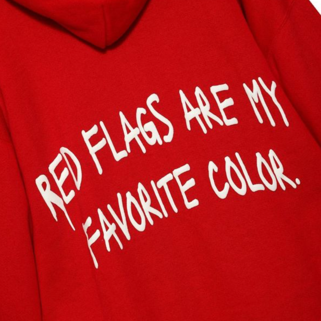 BOYS LIE - RED FLAGS HARLEY ZIP HOODIE