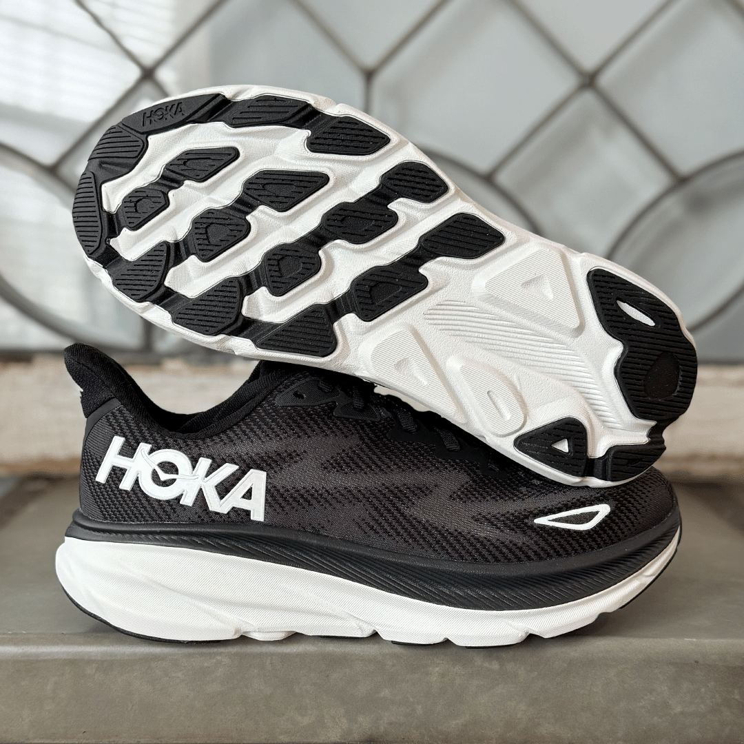 Hoka One One Clifton 9 Black White Women's