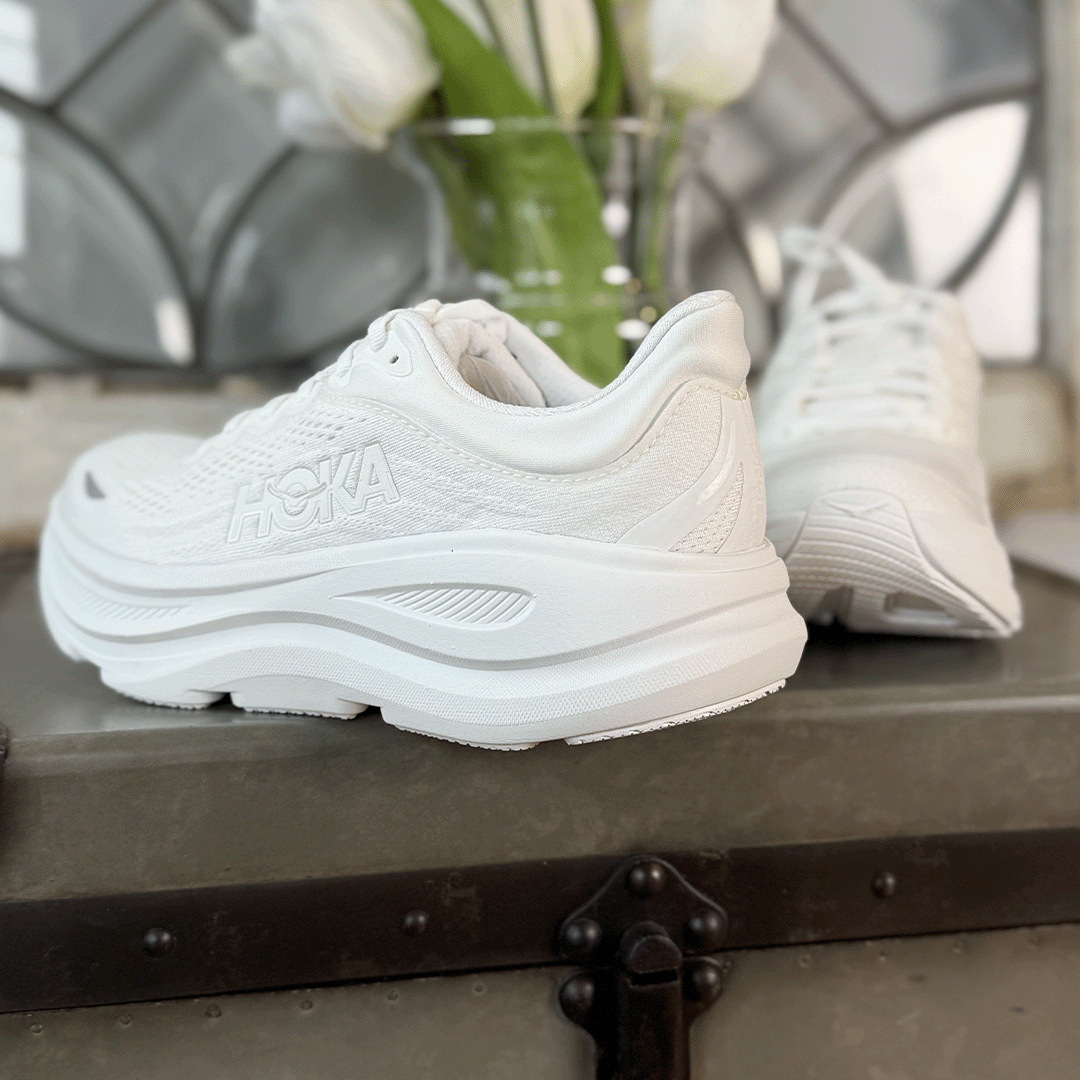 Hoka One One Bondi 9 Triple White Women's