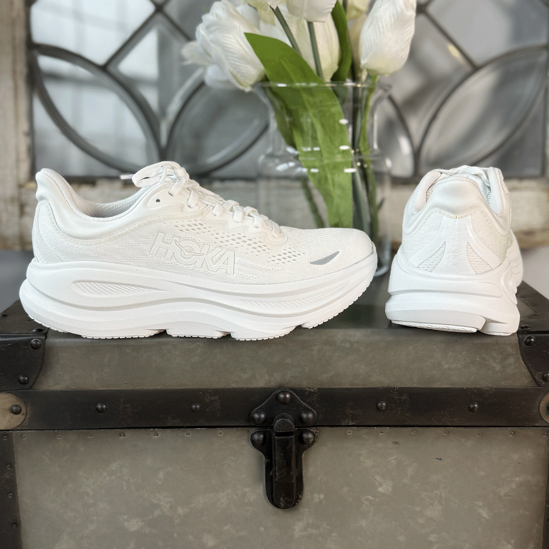 Hoka One One Bondi 9 Triple White Women's