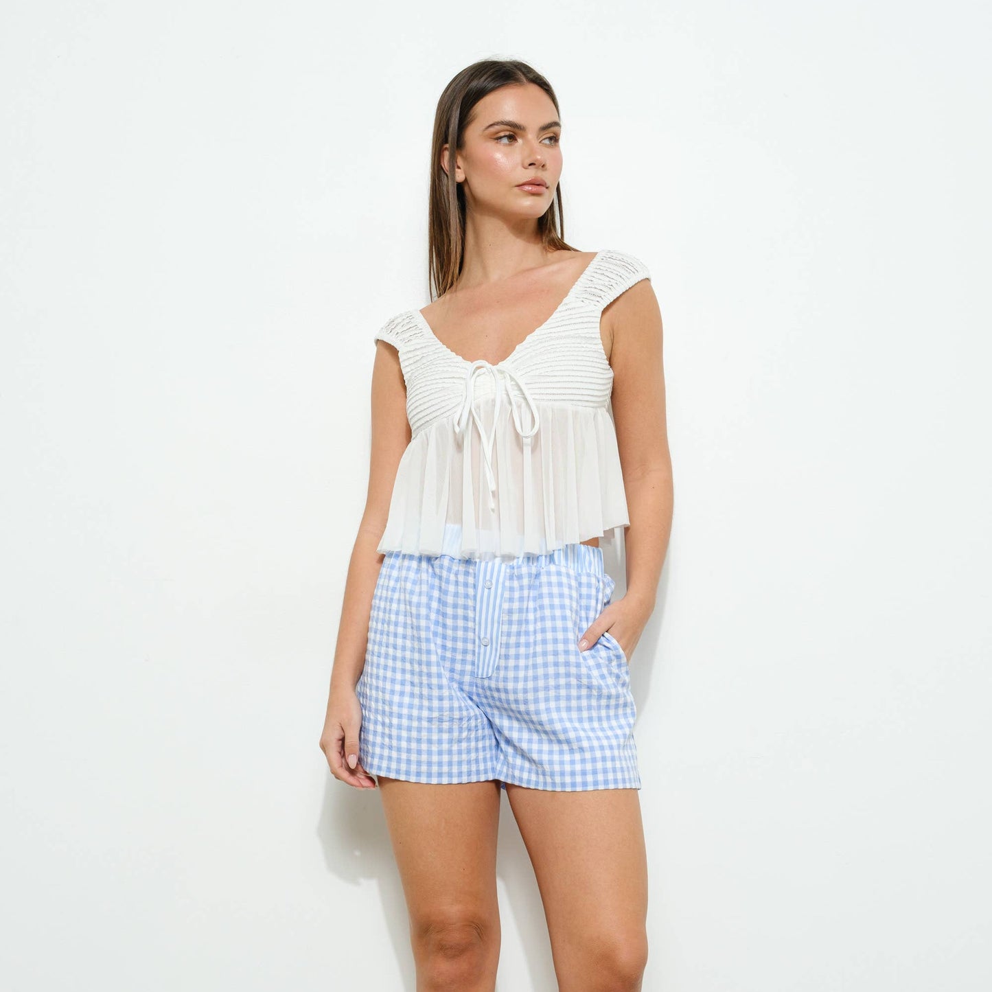 Quinn Boxer Shorts: Blue