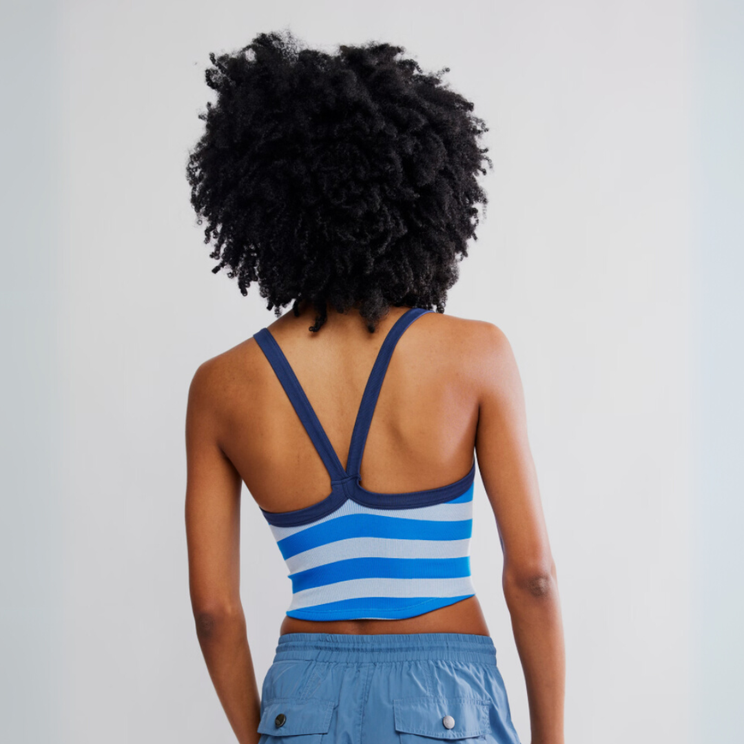 FP Movement - All Clear Cami Striped: Light Cobalt Combo
