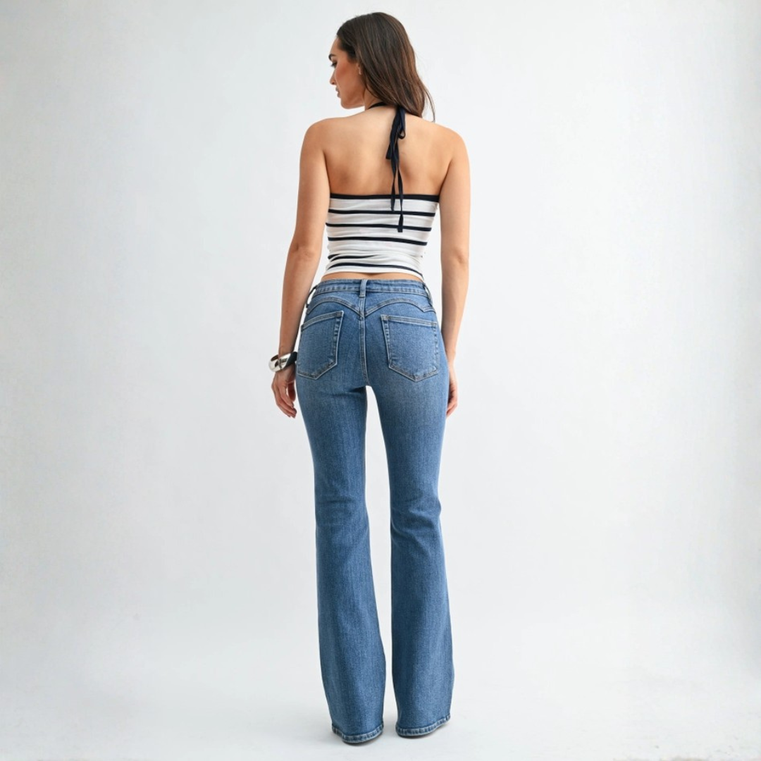 Charlotte Curved Flare Jean