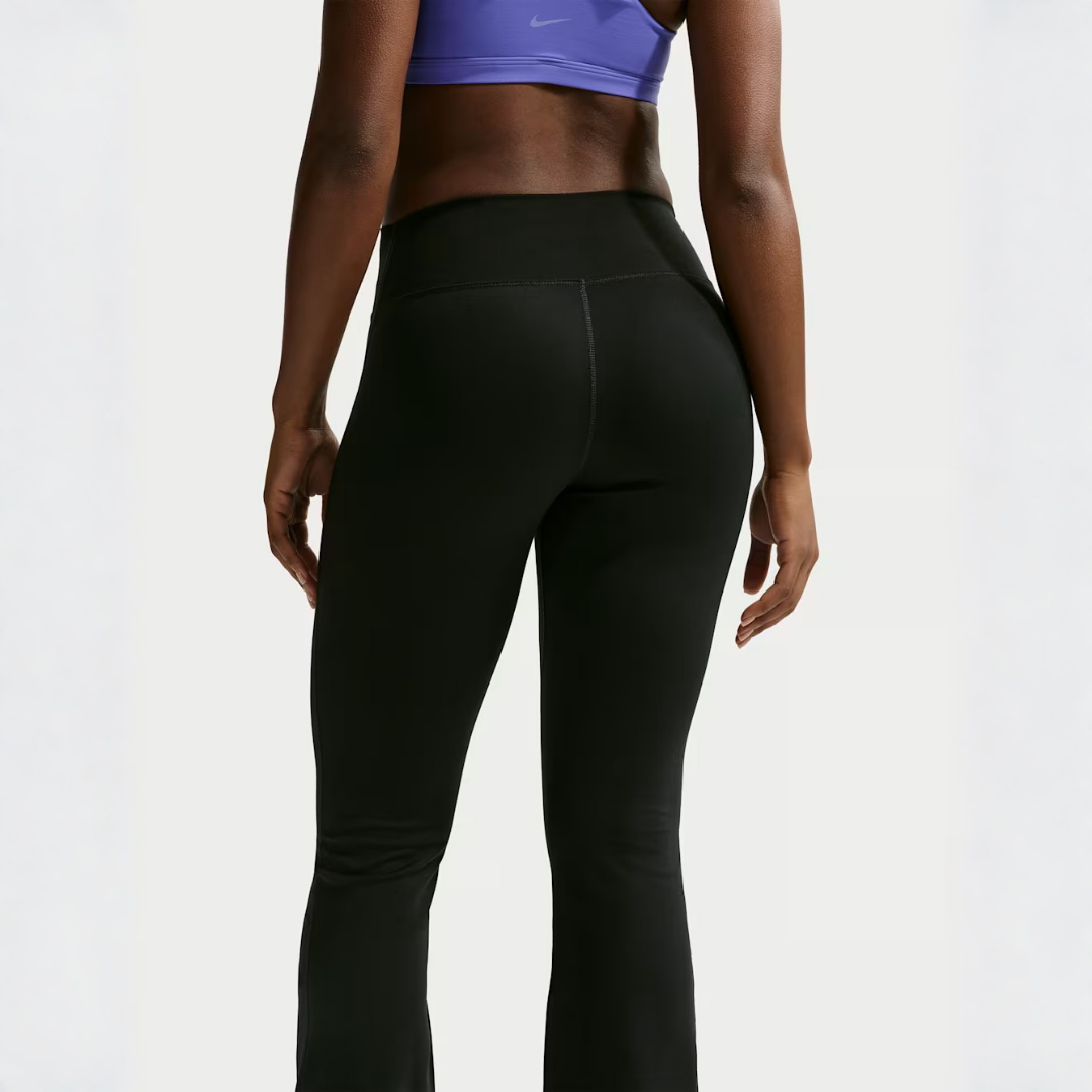 Nike One High-Waisted Flared Leggings: Black