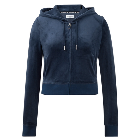 Juicy Couture - OG Big Bling Velour Hoodie: Royal Blue