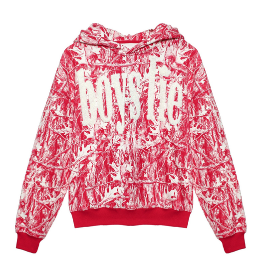 BOYS LIE – RED MANHUNT RACER HOODIE
