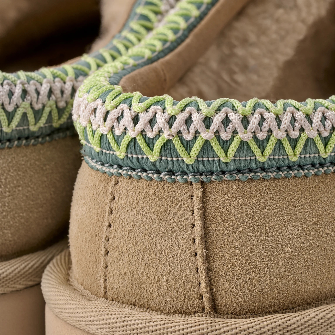 UGG Tasman Slipper Mustard Seed & Vibrant Green Women's