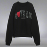 BOYS LIE - CAITLYN CODED KARA CREWNECK: Black