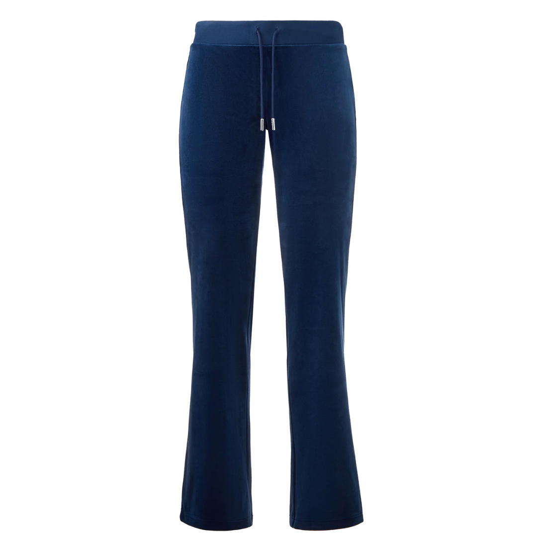 Juicy Couture - OG Big Bling Velour Track Pants: Royal Blue