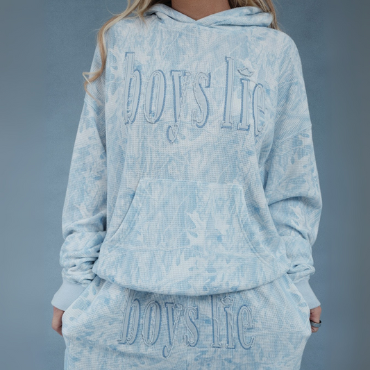 BOYS LIE – BLUE MANHUNT RACER HOODIE