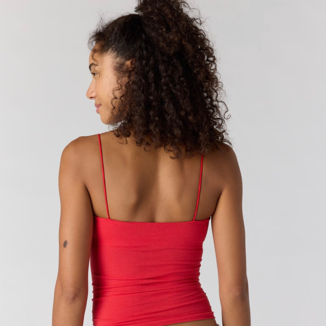 FP Movement - Skinny Strap Logo Tank: Grapefruit