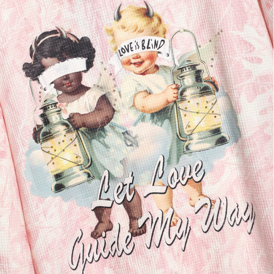 BOYS LIE - LET LOVE GUIDE MY WAY RHINESTONE RACER HOODIE