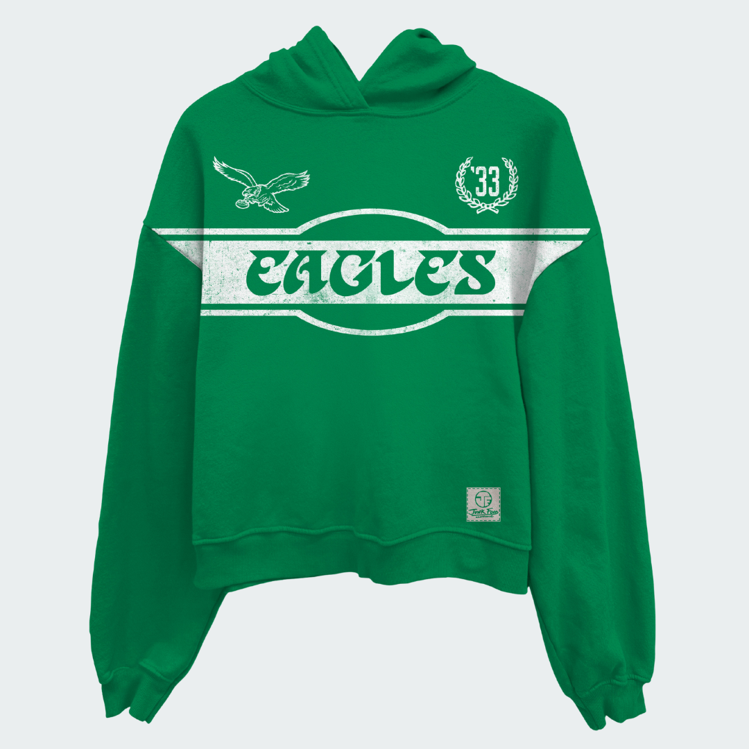 Eagles Oversized Cropped Hoodie