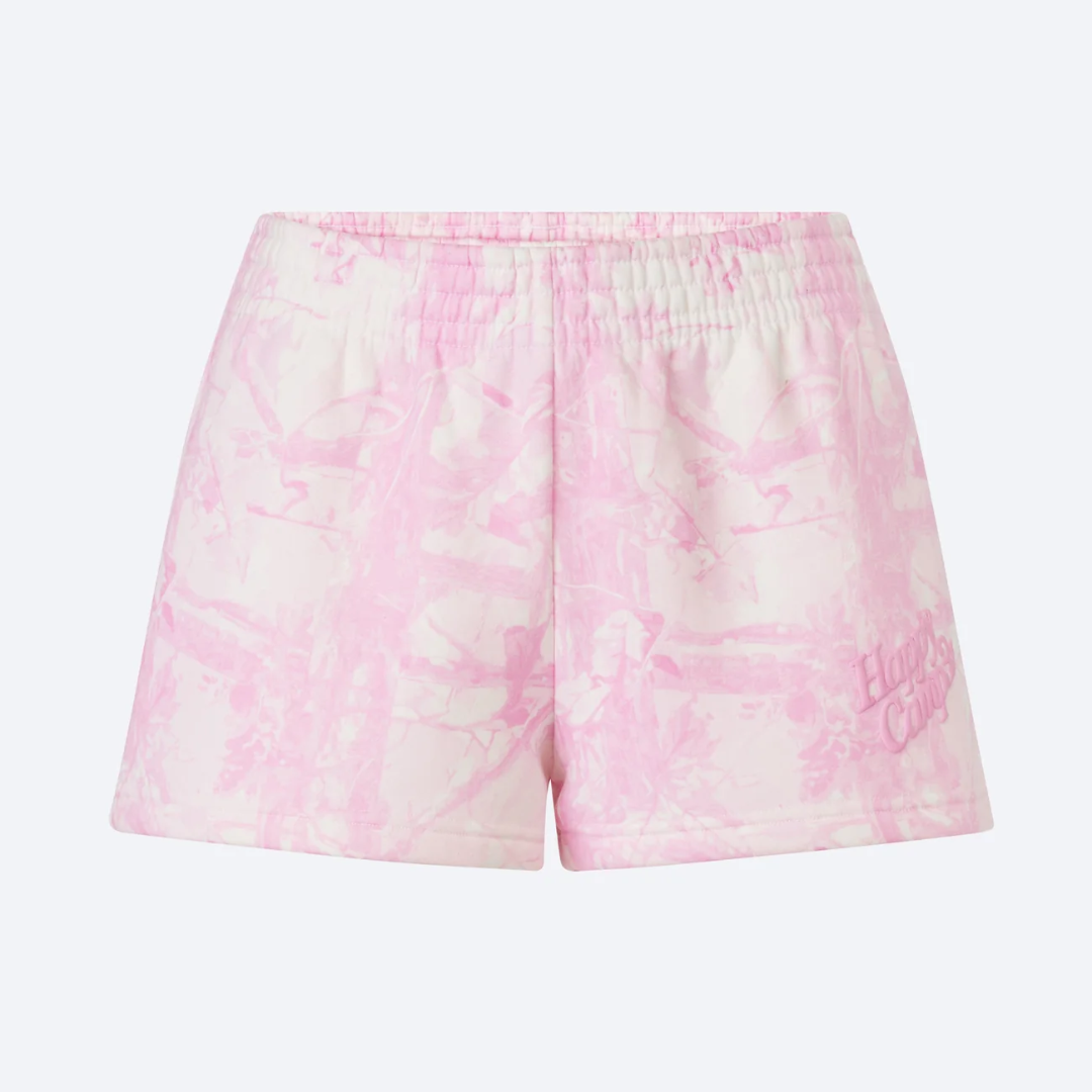 Happy Camp3r – Soft Pink Camo Ellie Shorts