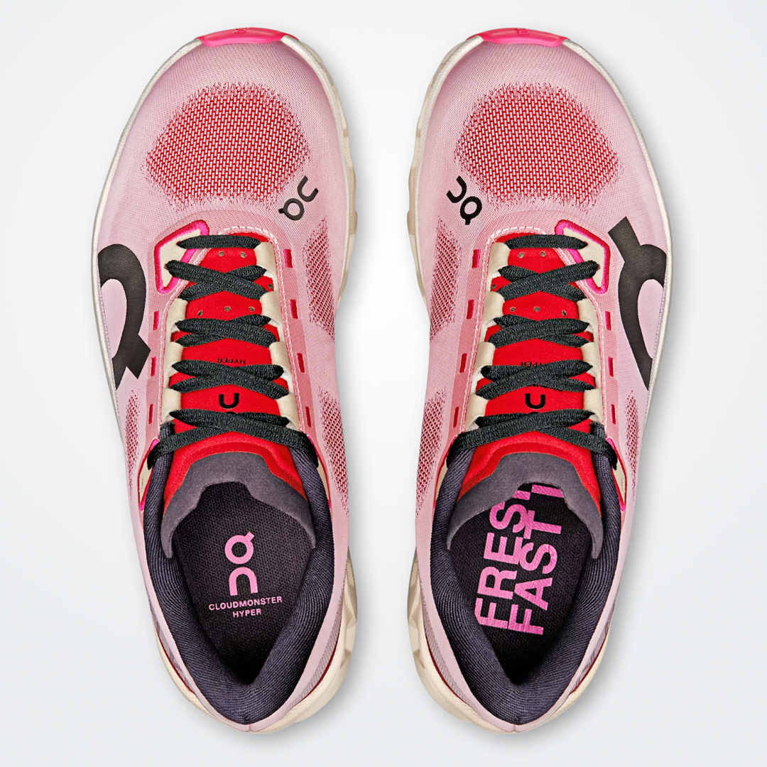 On Running Cloudmonster Hyper Red Cream Women's