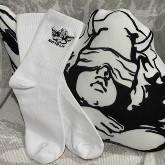 BOYS LIE - BOYS LIE LOGO SOCK: BLACK