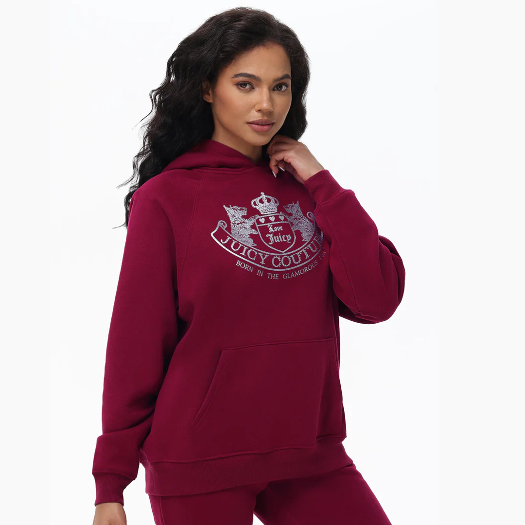 Juicy Couture - Oversized Fleece Scottie Dog Hoodie
