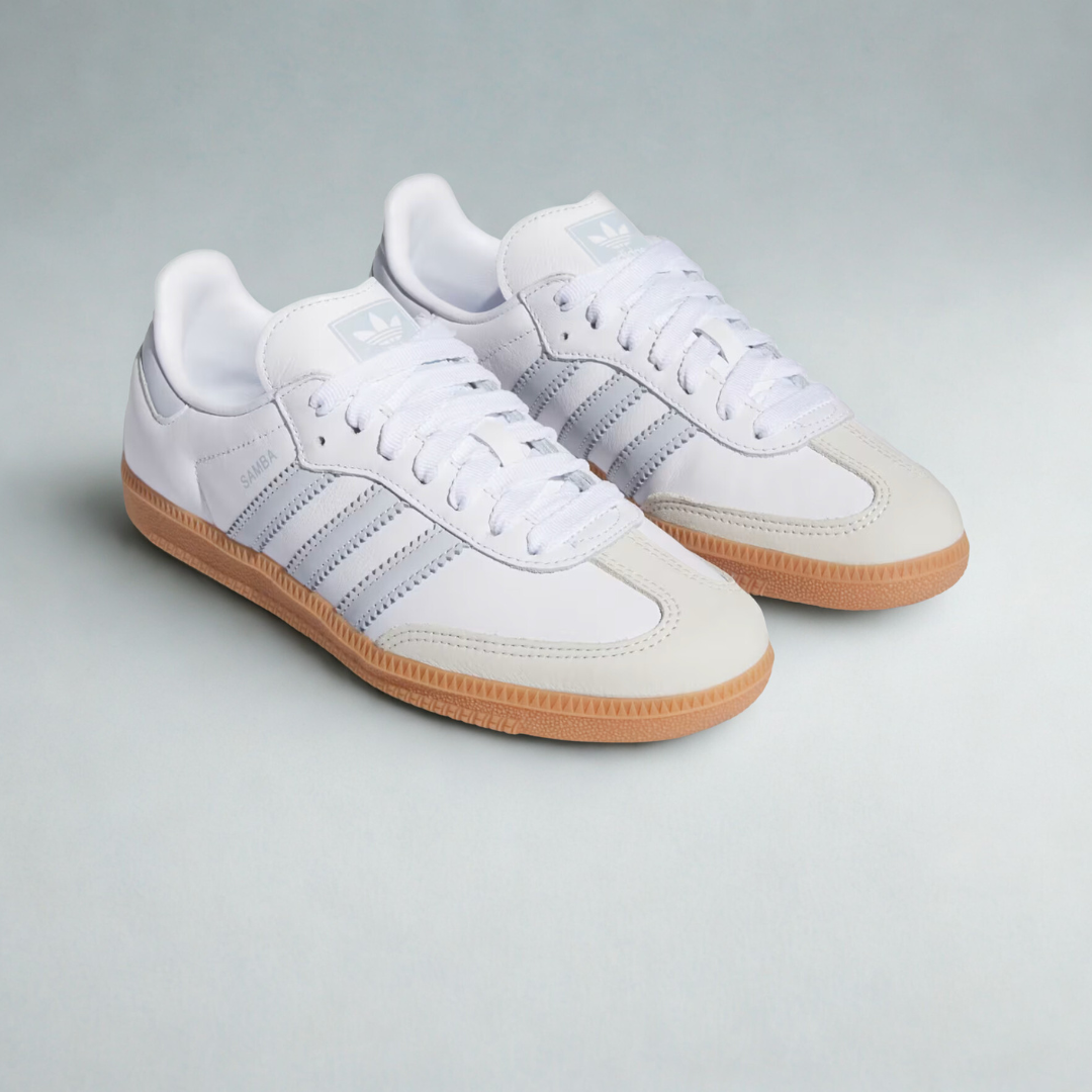 adidas Samba OG White Halo Blue Gum Women's