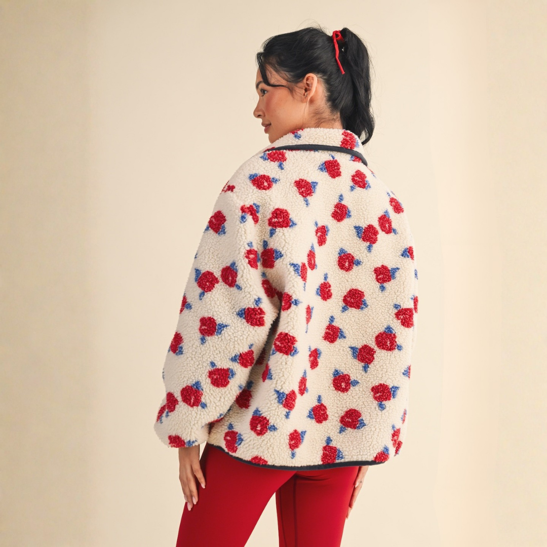 Mara Floral Sherpa Jacket