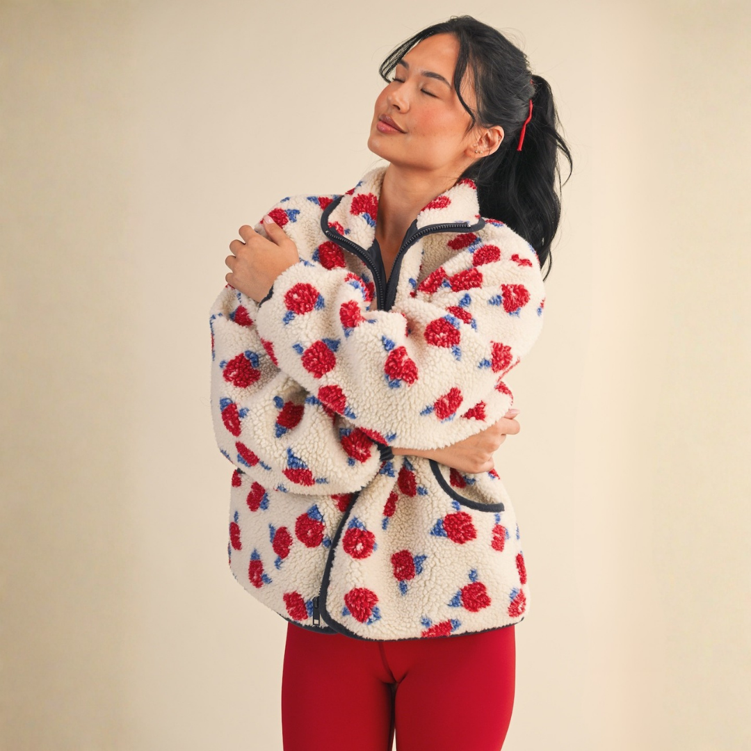 Mara Floral Sherpa Jacket