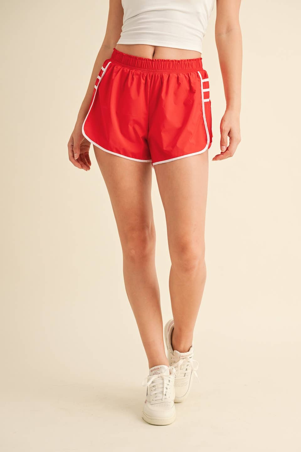 Sara On Point Shorts: Red