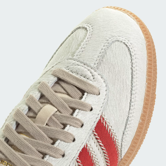 adidas Samba OG Pony Hair Wonder Beige Better Scarlet Women's