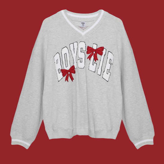 BOYS LIE - WRAP ME IN A BOW HAYLEY V-NECK CREW