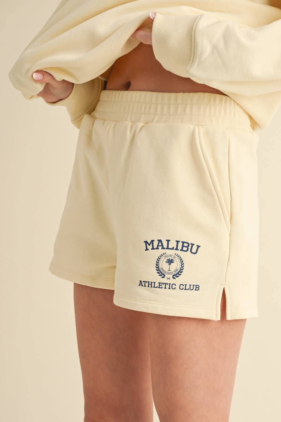 Malibu Athletic Club Sweatshorts: Cream