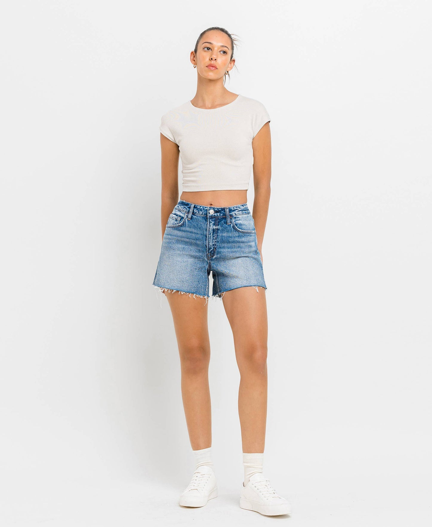 Charlie High Waisted Denim Shorts