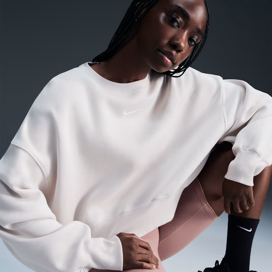 Nike Phoenix Fleece Over-Oversized Crew: Sail