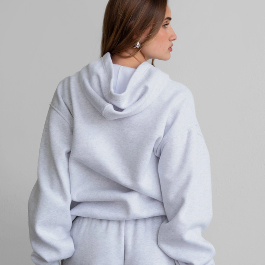 The Off Duty Hoodie: Heather Grey