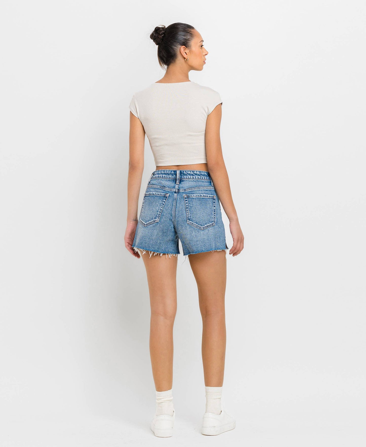 Charlie High Waisted Denim Shorts