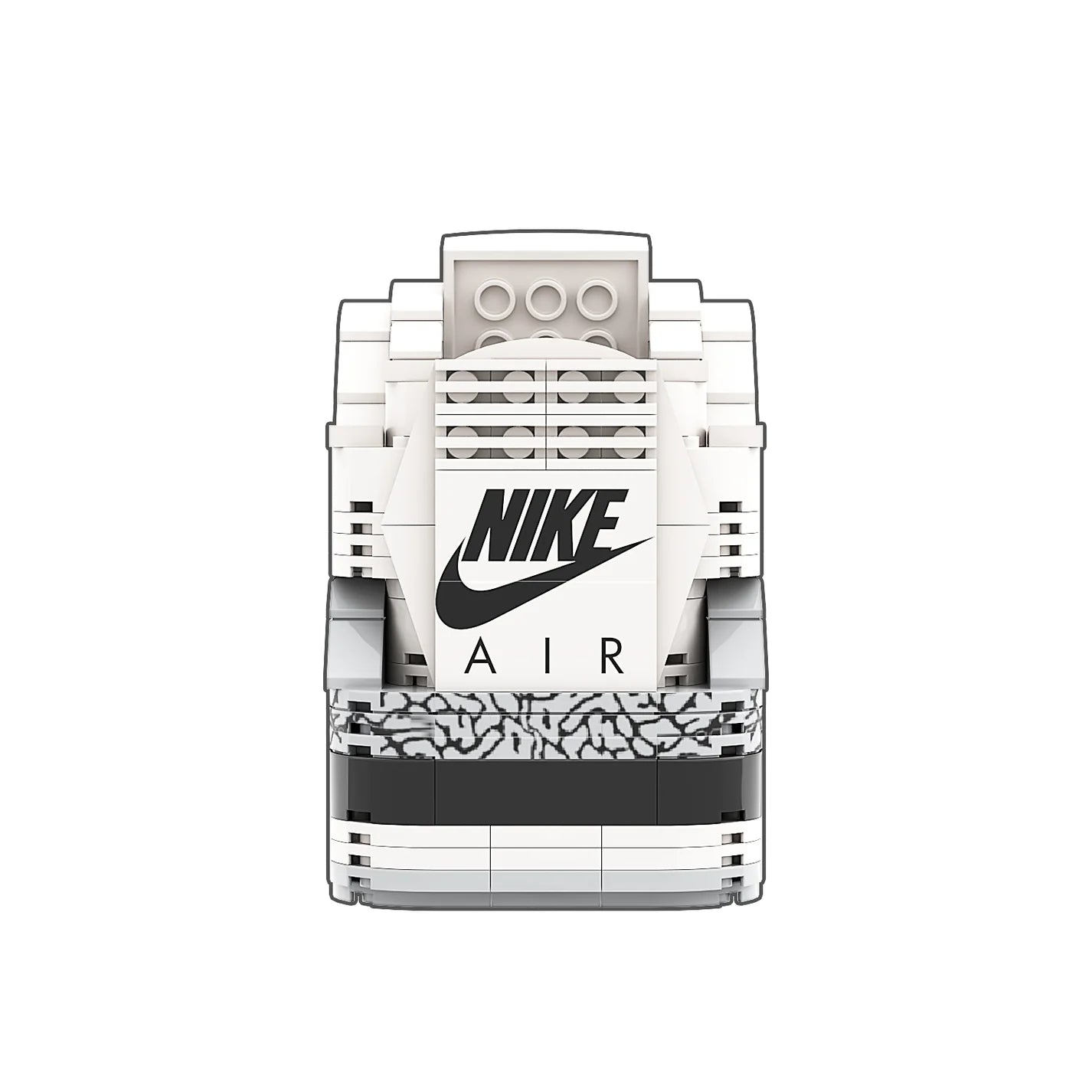 Sneaker Bricks Jordan 3 White Cement Mini Figure