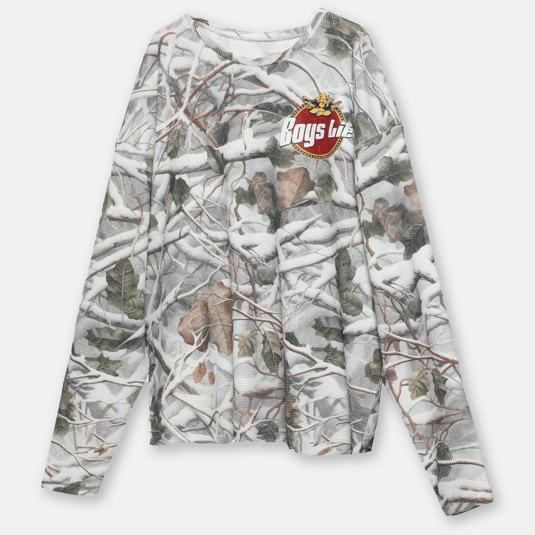 BOYS LIE - BREAKFAST BEERS THERMAL BOYFRIEND LONGSLEEVE
