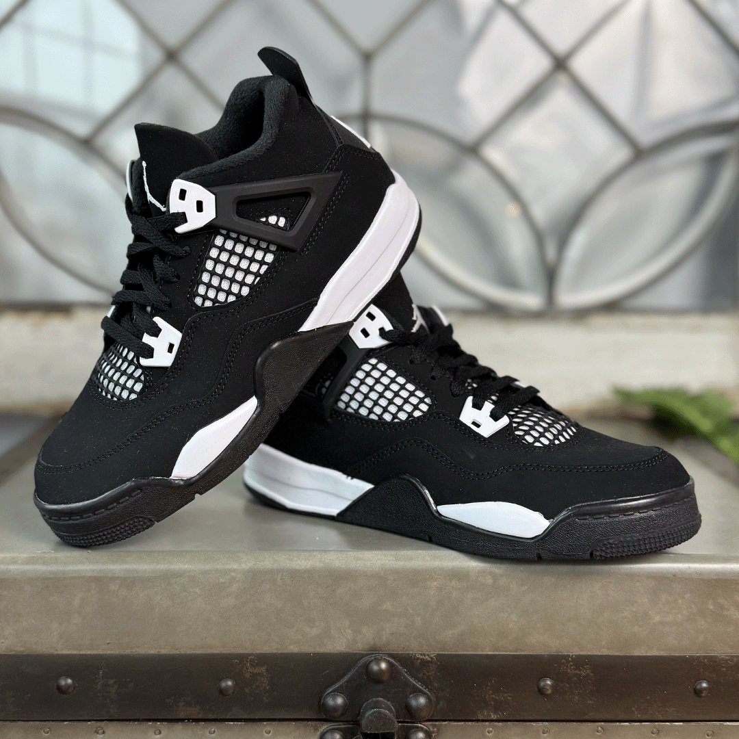 Jordan 4 Retro White Thunder Preschool
