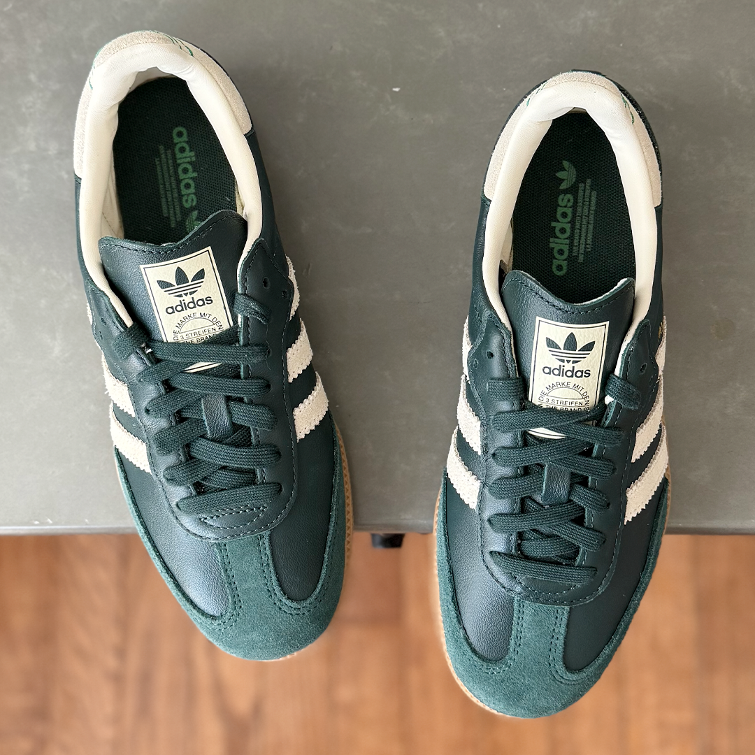 adidas Samba OG Shadow Green Cream White Gold Metallic