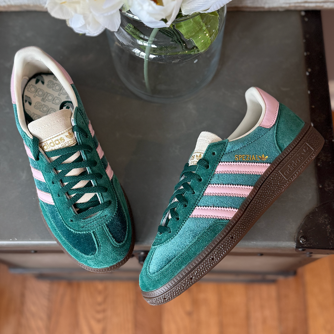 adidas Handball Spezial Green Pink Velvet Women's