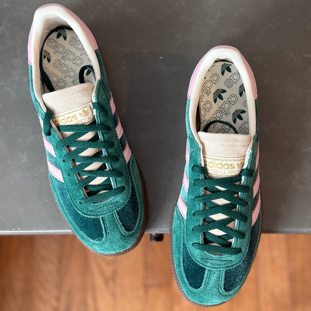 adidas Handball Spezial Green Pink Velvet Women's