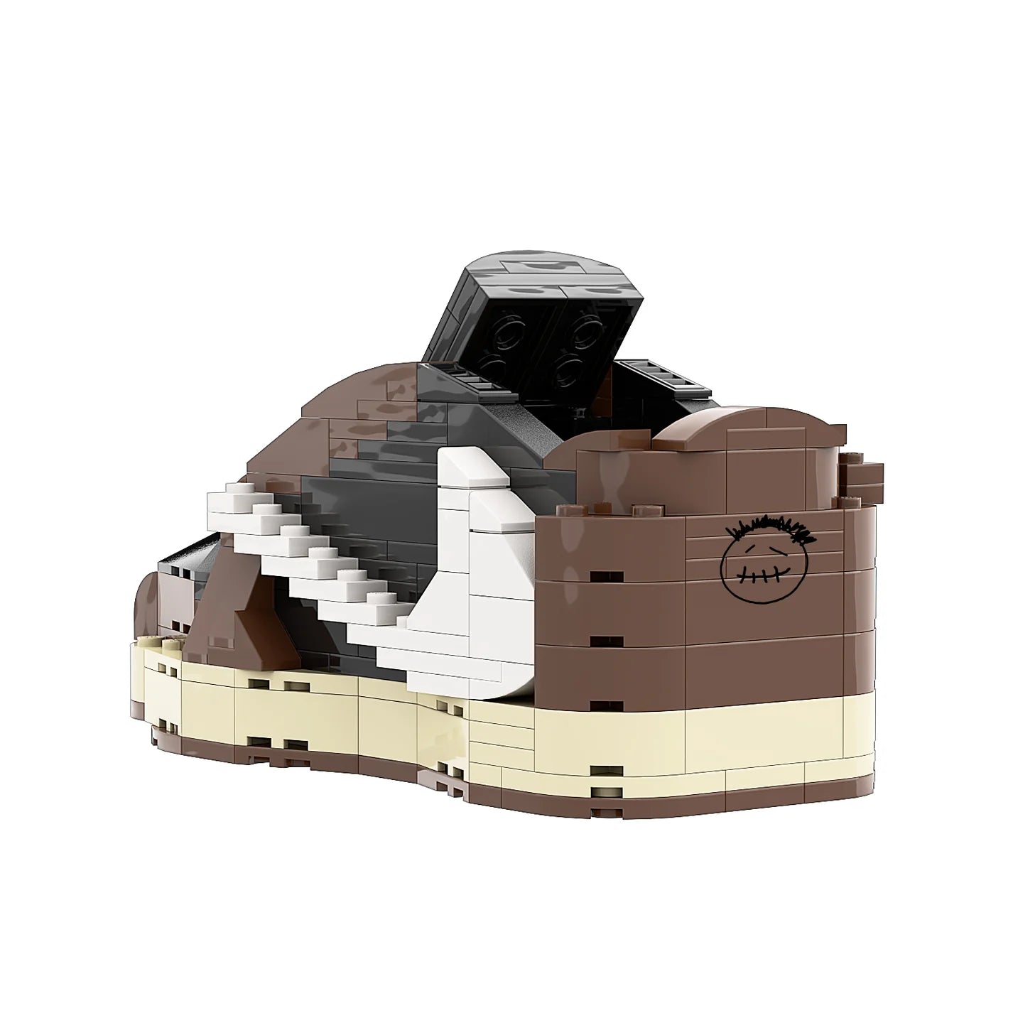 Sneaker Bricks Jordan 1 Low Travis Scott Reverse Mini Figure