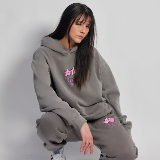 Faded Ash Star Hoodie x Emily Ramai Kim