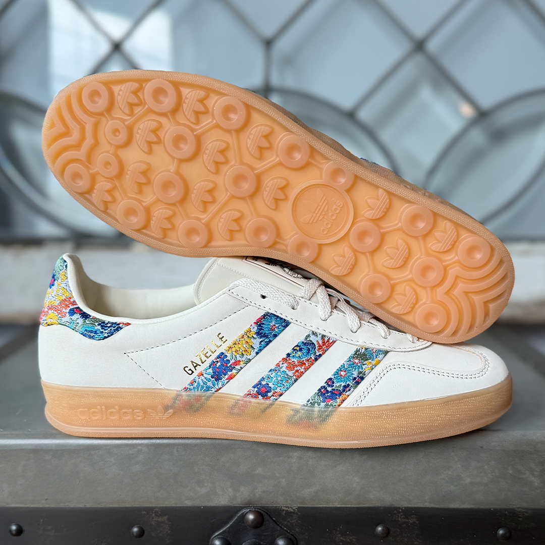 adidas Gazelle Indoor Liberty London Floral Embroidery Stripes Women's