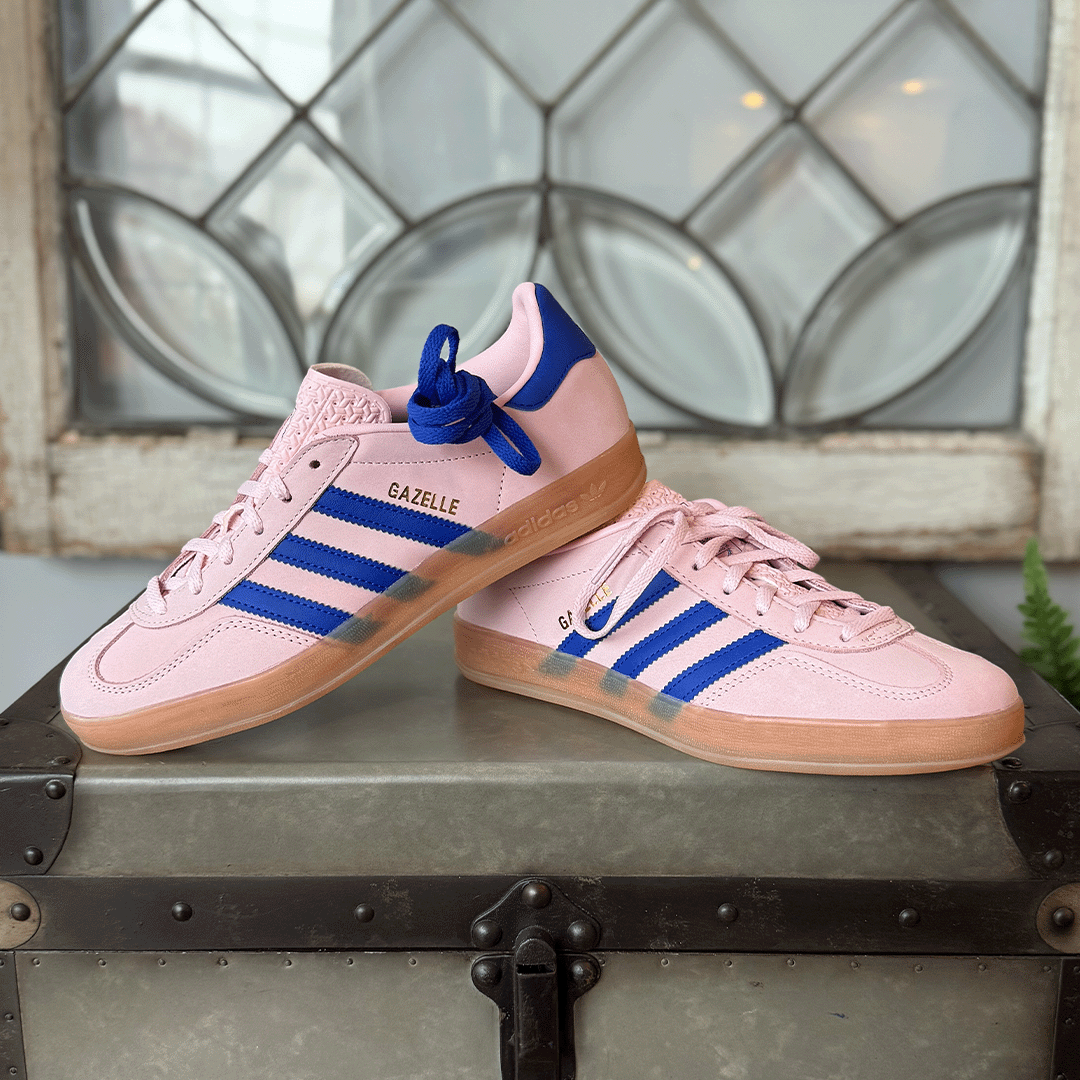 adidas Gazelle Indoor Clear Pink Lucid Blue Women s