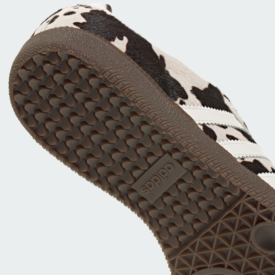 adidas Samba OG Cow Print Dark Brown White Women's
