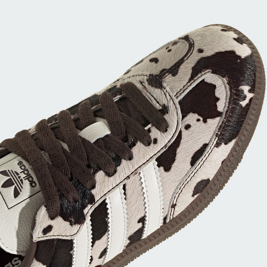 adidas Samba OG Cow Print Dark Brown White Women's