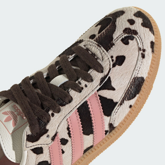 adidas Samba OG Cow Print Dark Brown Wonder Mauve Women's