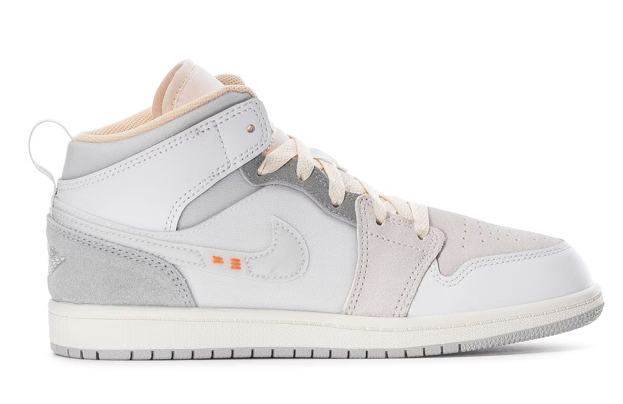 Jordan 1 Mid SE Craft Craft Inside Out White Grey