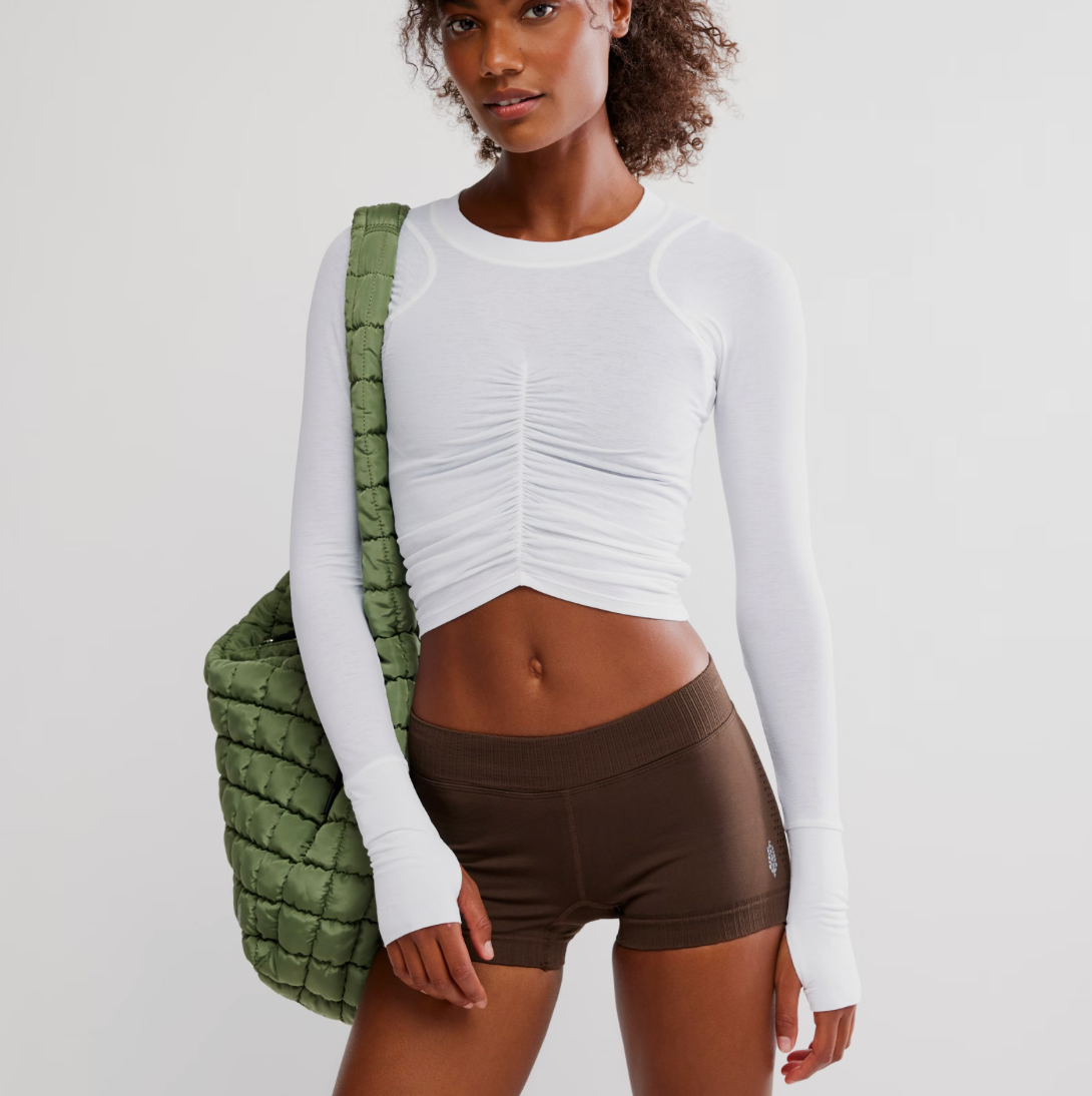 FP Movement - Tempo Ruched Long Sleeve: White
